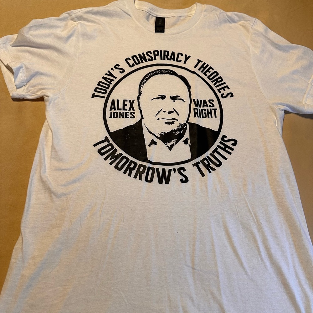 Alex Was Right White Graphic Short-Sleeve Crewneck T-Shirt, Small NWOT